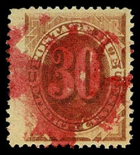 U.S. POSTAGE DUE J6  Used (ID # 57459)