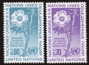 UN - Geneva Sc# 55 - 56 MNH.  Peace-keeping Operations
