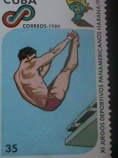 ​CUBA-1989-11TH PAN AMERICAN GAMES-HAVANA'91-MNH VF LAST ONE HARD TO FIND
