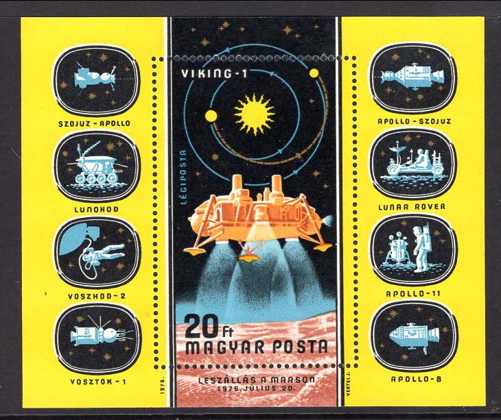 Hungary C373 Space Souvenir Sheet MNH VF