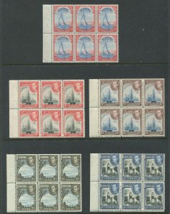 BERMUDA #109A, 118-121 MINT BOOKLET PANES