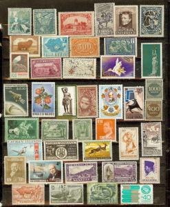 WORLDWIDE 41 DIFFERENT MINT 30 COUNTRIES