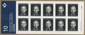 Canada - King Charles III - pane of 10 self adhesive P stamps