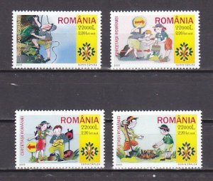 Romania, Scott cat. 4732-4735. Romanian Scouting issue.