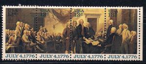 US Se-Tenant Blk of 4 1691/95 4th of July Bi-Centennal MNH