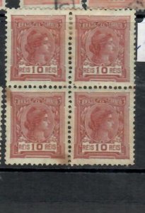 BRAZIL  10R     SC 200 BL OF 4     MNH    STAINED       P0327H