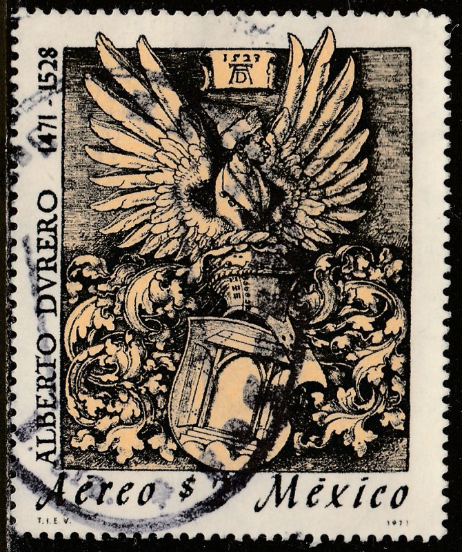 MEXICO C393, 500th Anniv birth of Albrecht Durer ENGRAVER. USED. F-VF (1280)