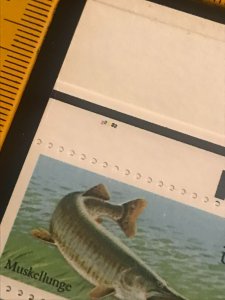 BK154 Full Booklet, Plate# 22222, MNH, 2209a, Fish Stamps