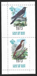 Calf of Man | Isle of Man BIRDS Sheet of 2 Great Britain Local Post VF-NH-