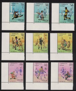 Somalia World Cup Football Championships USA 9v Corners 1994 MNH MI#511-519