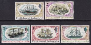 Falkland Islands 192-196 Ships MNH VF