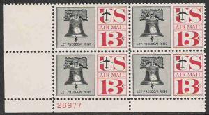 U. S.   # C - 62   Plate  Block