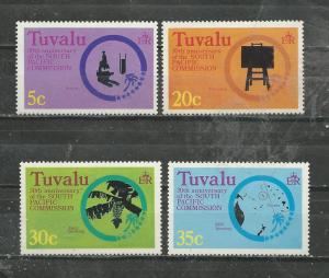 Tuvalu #46-49 Unused Hinged