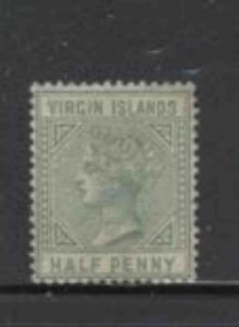 VIRGIN ISLANDS #13 1883 1p QUEEN VICTORIA MINT VF NH O.G a