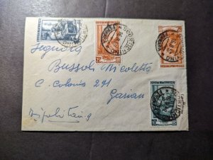 1952 Italy Cover Scortichino to Garian British Middle East MEF