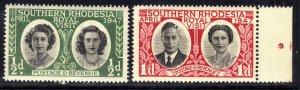 Southern Rhodesia 1947 KGV1 Set Royal Visit Umm SG 62 /3 ( H1461 )