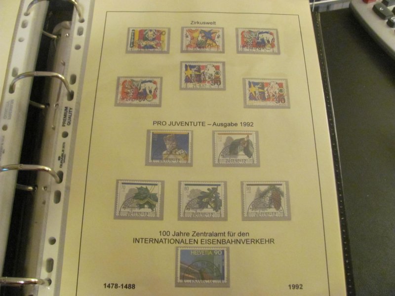 SWITZERLAND 1978-2005 STAMPS & COVERS XF COULD BE AS MUCH AS $2000 CATALGUE(188)