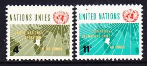 110-111 United Nations 1962 Congo MNH