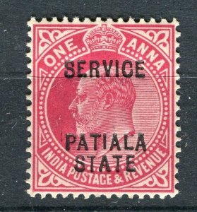 INDIA; PATIALA early 1900s ED VII issue Mint hinged Shade of 1a. value