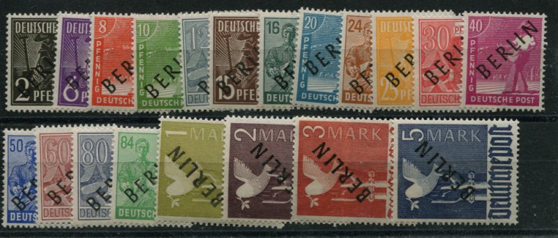 GERMANY BERLIN 9N1-20   MNH   all signed
