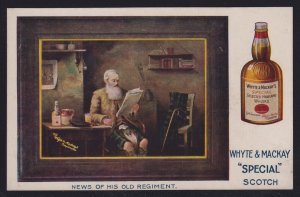Great Britain c 1920s Whyte & MacKay Highland Whisky Scotch Advertising Postcard