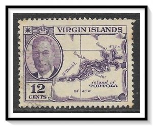 Virgin Islands #108 Map Tortola Used