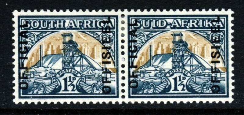 SOUTH AFRICA 1949 OFFICIALS Overprinted 1½d. Grey-Green & Buff SG O34 MINT