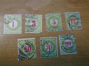 Switzerland  #  J21-27  used