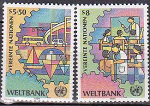 United Nations- Vienna 88-9 1989 World Bank Cpl MNH