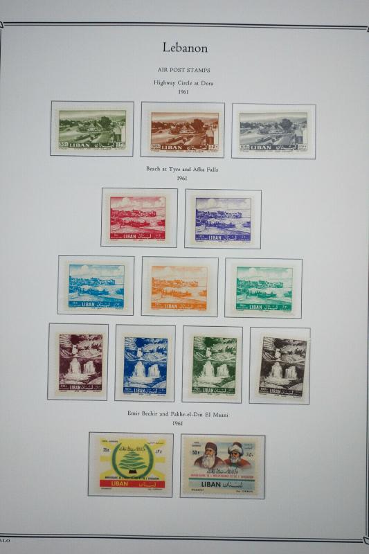 Lebanon Stamps mint NH 1960-1967 w/Commems & Air Mails