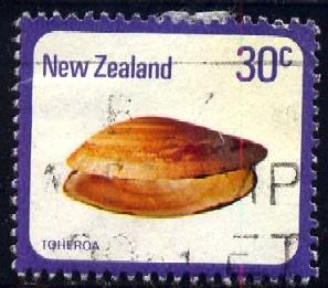 Sea Shell, Toheroa, New Zealand stamp SC#675 used