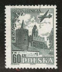 Poland Scott C35 used CTO airmail 1955