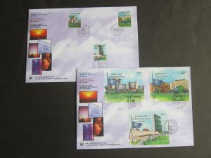 United Nations (NY,Vienna,Geneva) 1999 Sc 264-5,347-8,768-9 FDC