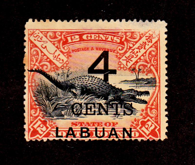 Labuan - 1899 - SC 90 - Used - Regular Issue - Surcharged