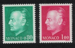 Monaco Prince Rainier III Definitives 2v 1977 MNH SG#1147+1149 MI#1251-52