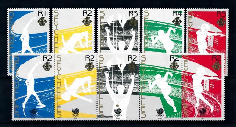 [92297] Seychelles 1988 Olympic Games Seoul Athletics  MNH