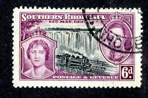 1937  Southern Rhodesia Sc.# 41 U cv $3.75  (69 BCXX )