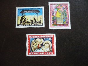 Stamps-Dominican Republic-Scott#716,717,C212- Mint Never Hinged Set of 3 Stamps