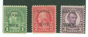 Canal Zone #100-102  Single