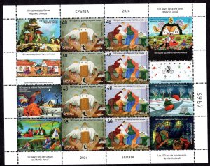 2165 - Serbia 2024 - Martin Jonas - Naive painter of Slovak origin - MNH Sheet