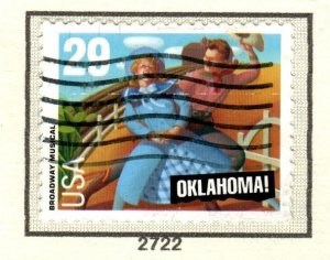 SC# 2722 - (29c) - Oklahoma, perf 10, used single in album