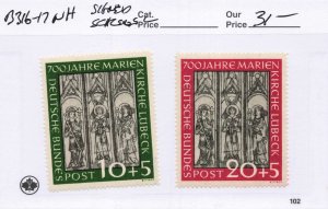 GERMANY  B316-17    MNH     signed Schlegel