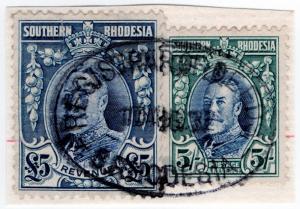 (I.B) Southern Rhodesia Revenue : Duty Stamp £5 5/-