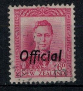 New Zealand 1947 SG O154 6d KGVI Definitive - Official - Used