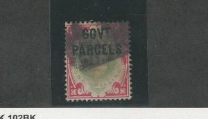 Great Britain, Postage Stamp, #O43 Used, 1902 Official