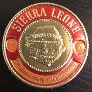 First Gold Postage Coinage of Sierra Leone- 12 values, 2c- 200 LE