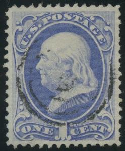 #134 VAR 1c 1870 H GRILL SPLIT GRIL VARIETY -- XF USED GEM -- BU5012