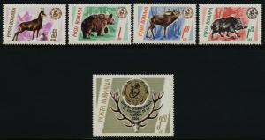 Romania 1797-1801 MNH Animals, Hunting trophy, Bear, Deer, Boar, Chamois