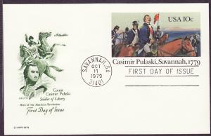 UX79 Casimir Pulaski Artmaster FDC