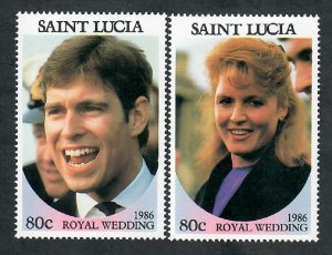 St. Lucia #839a-b MNH singles